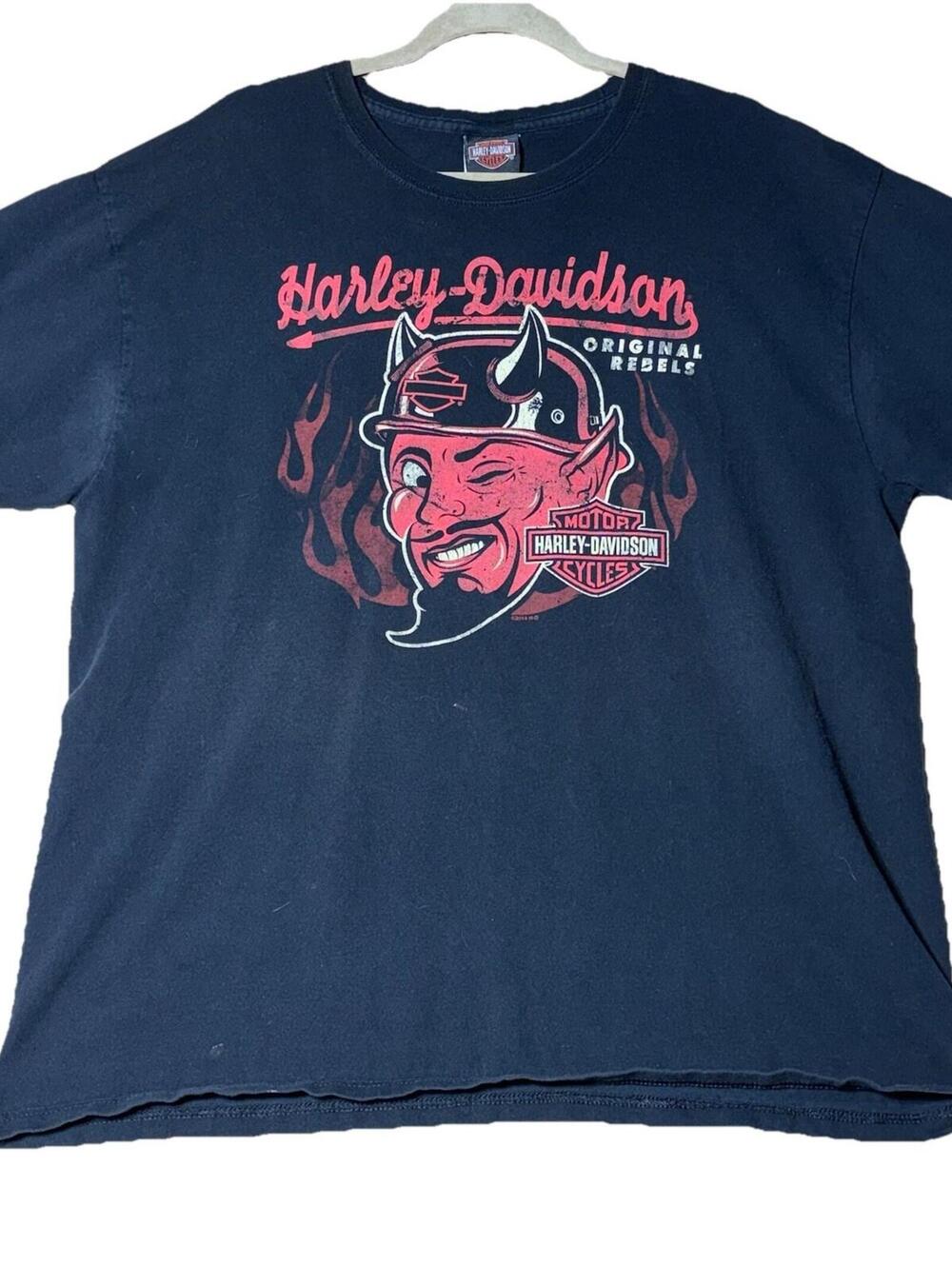 Harley-Davidson Motorcycle Original Rebels Devil T-shirt XL Cleveland Ohio